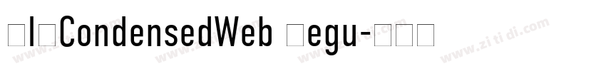 DINCondensedWeb Regu字体转换